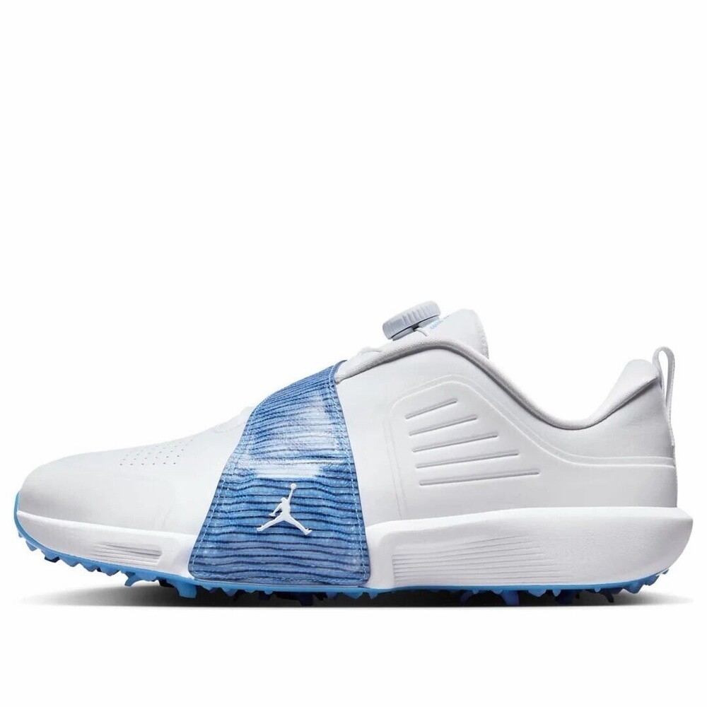 Size 9 Nike Air Jordan Rev Golf Shoes White University Blue FV6338-101 Men's